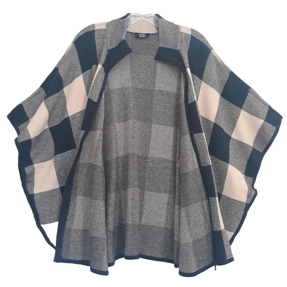 Jones New York Signature Poncho Cape Women’s Medium Blue Carmel - Picture 3 of 10